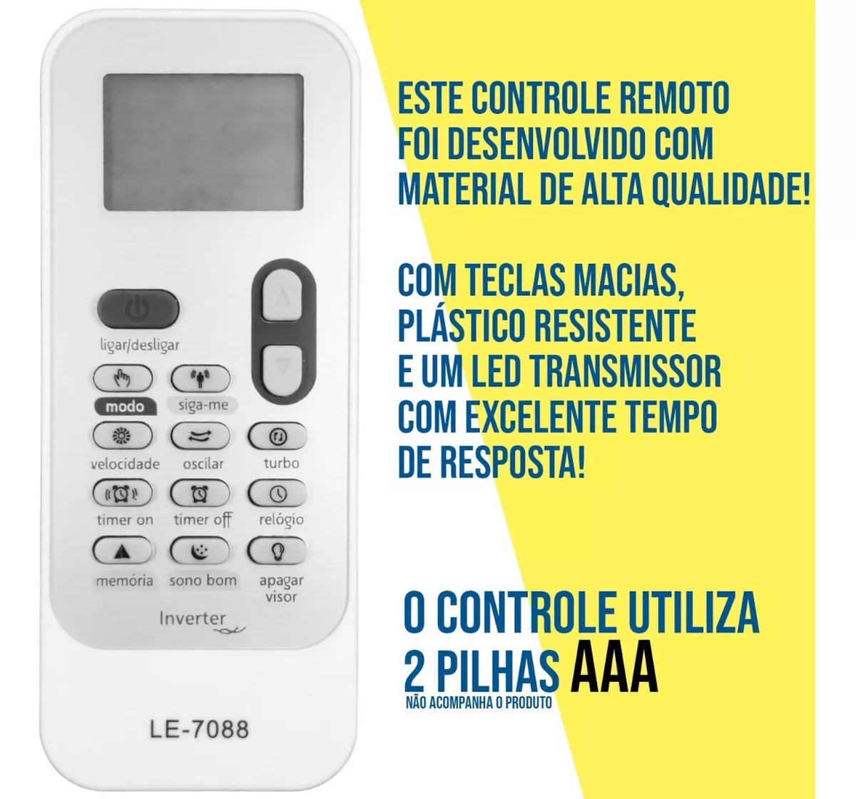 Terceira imagem para pesquisa de controle ar condicionado consul inverter