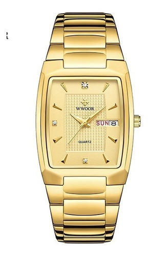 Wwoor 2022 New Square Watch Men With Automatic Week Date