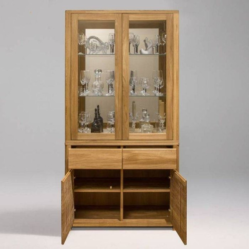 Imagen 3 de 3 de Mueble Vajillero 100% Madera Maciza Roble Ref: Maciza205