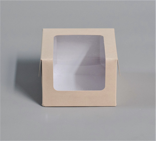Imagen 1 de 4 de Caja 1 Pieza Baja Visor 10x10x7cm (x50u) Torta Mini Pvc 198