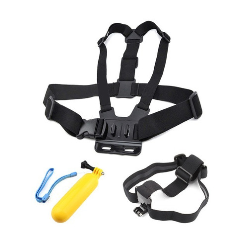 Hero 5 6 7 Black Estanque Preta Way Tripé Peito Cabeça Base