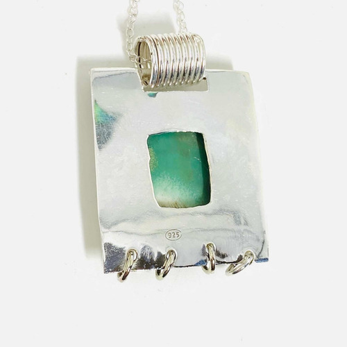 Colgante Plata 925 Crisoprasa 100% Natural Ccris