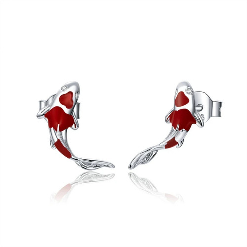 Aretes Chulada, Peces Koi, 100% Plata Esterlina .925, P0148