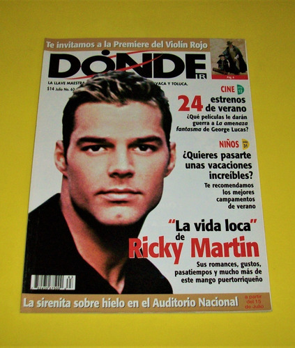 Ricky Martin Revista Donde Cristian Fobia Juan Manuel Bernal