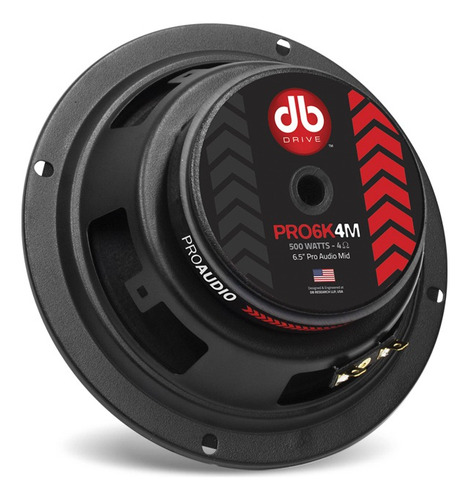 Set De 4 Medios 6.5plg Open Show Db Drive Pro6k4m 500watts