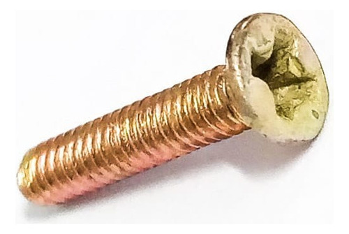 Parafuso Chata Phillips M2 X 10mm Bicromatizado Com 50pçs