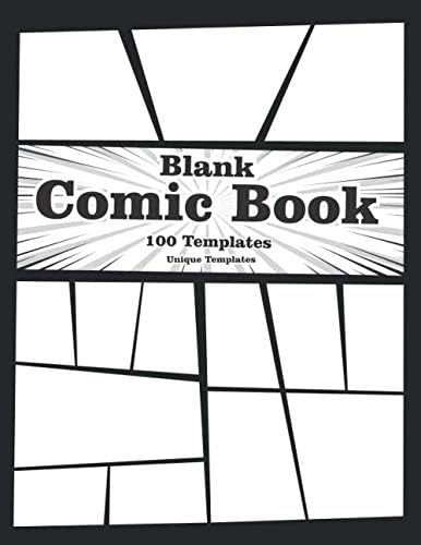 Libro: Blank Comic Book 100 Templates: 100 Pages And Unique 