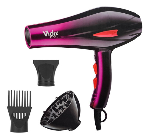 Secador De Cabello Vidix Pro Vdx-5500 Fucsia