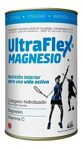 Ultraflex Magnesio Colágeno Hidrolizado En Polvo 420gr