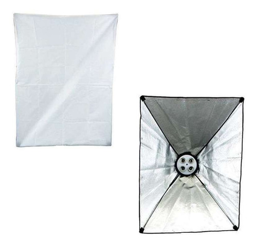 Imagem 2 de 5 de Softbox Luz Contínua De 4 Lâmpadas Ideal Para Video E Foto