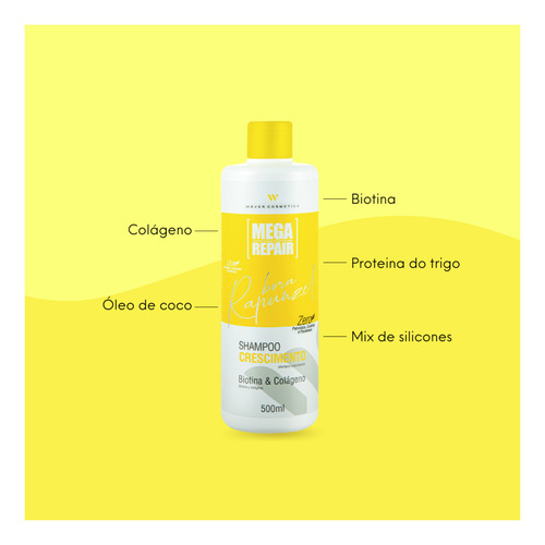 Kit Shampoo E Máscara Crescimento Rapunzel - Wever Cosmétics