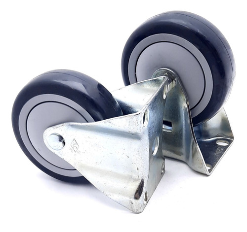 Lot Of 2 80/20 2336 Deluxe Flange Mount Rigid Caster Ccs