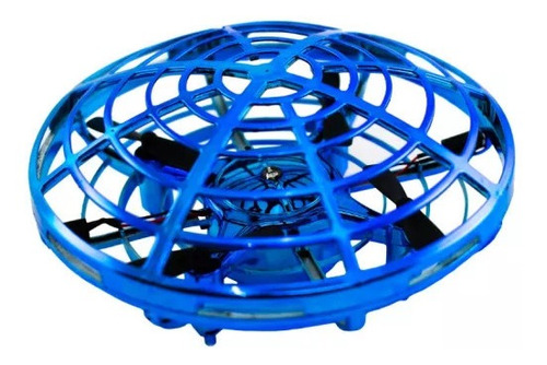 Mini Drone Disco Voador Ufo Infantil Azul H8383