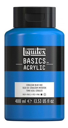 Tinta Acrílica Liquitex Basics 400ml 716 Cerulean Blue Hue