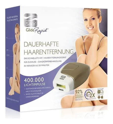 Silk'n Ipl Glide Rapid Depiladora Láser 400.000 Pulsos