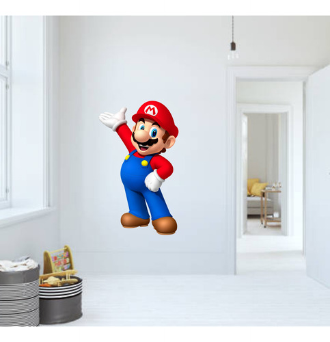 Vinilo Decorativo Pared Infantil Mario Bros 100x65
