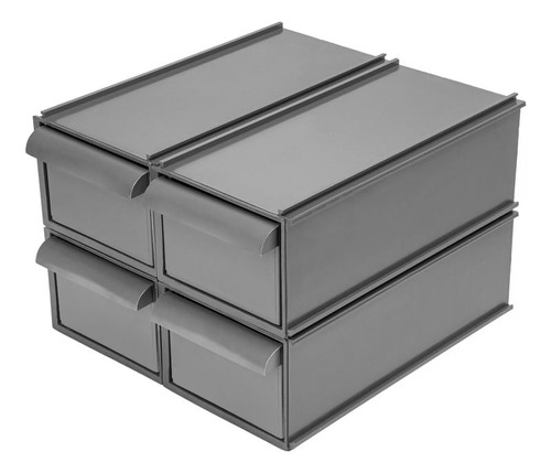 4 Cajones Organizador Herramienta Apilables Y Modulares 10kg