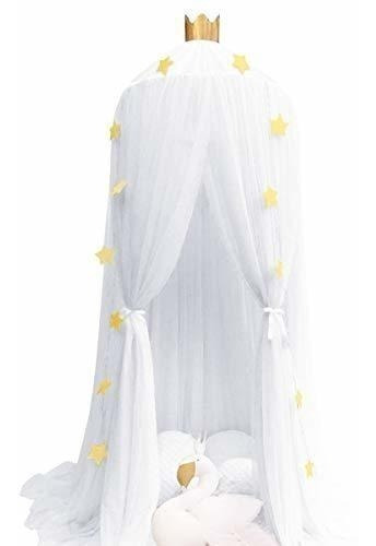 Dix-rainbow Princess Bed Canopy Hilados Play Net Para Niños