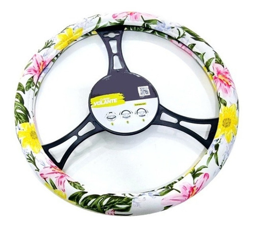 Imagen 1 de 6 de Cubre Volante Auto Femenino Mujer Floreado Universal