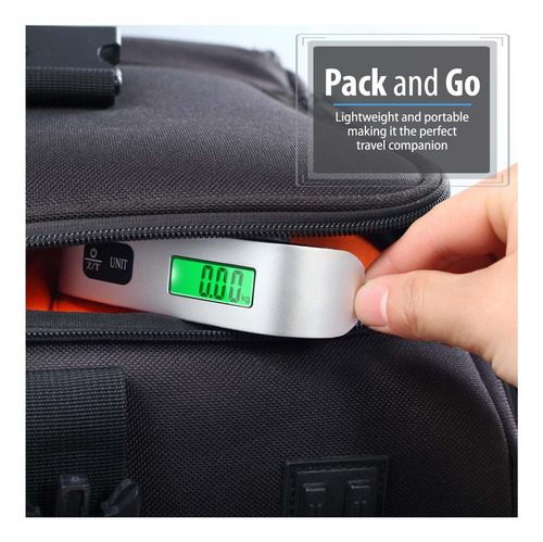 Fosmon Balana Báscula Digital P/ Equipaje Hasta 50 Kilos Paquete 1.