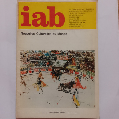 Iab International Art Bulletin Palais De La Scala Jul 1973