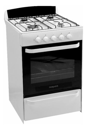 Imagen 1 de 3 de Cocina Hotpoint Satus Blanca 56cm Multigas Super Oferta