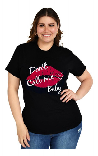 Playera Roman Fashion/tallas Extras 9001-24 Don't Call Me (n