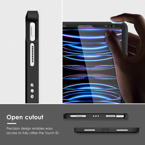 Funda Para iPad Pro De 11 Pulgadas, Marco De Tpu A Prueba De