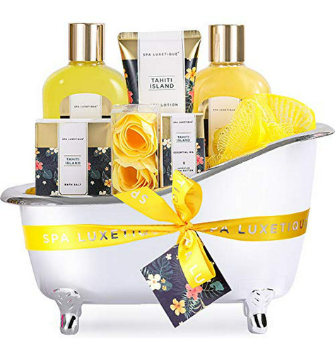 Set De Regalo  Para Mujeres - 8pcs Amarillo, Incluye Loción 