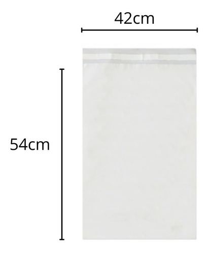 Imagen 5 de 10 de Bolsa Biodegradable Ecommerce Lisa X 50 C/adh 42x54 Sobre N3