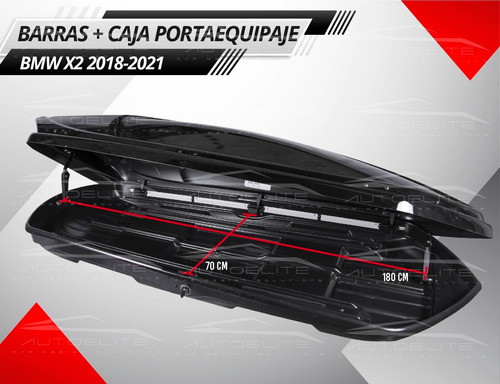 Imagen 4 de 10 de Barras Y Caja Portaequipaje 480 Lts Bmw X2 2018 Al 2021 Toru
