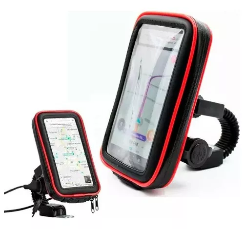 Suporte Celular Moto Gps Bmw 2 Em 1 - Sem Fio Indução E Usb