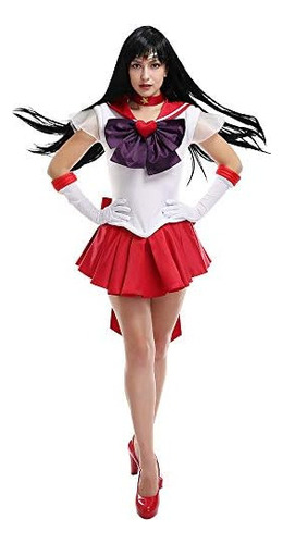 2024 Coskidz Womens Hino Rei Sailor Mars Cosplay Disfraz