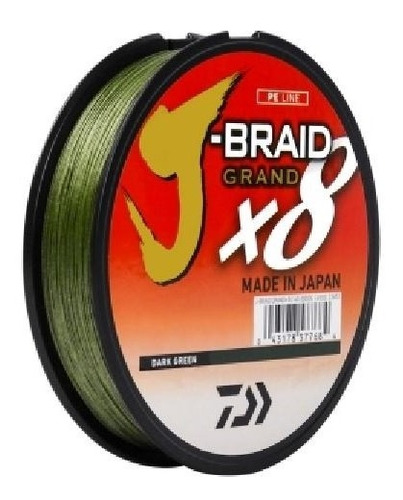 Multifilamento Daiwa J-braid Grand X8 20 Lbs 8 Hebras 150 Yd