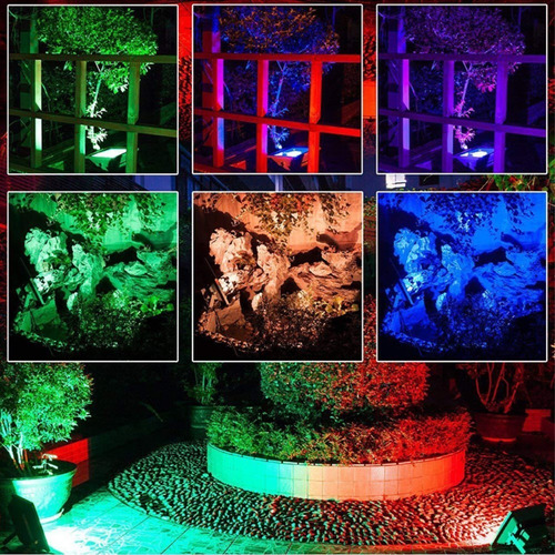 Reflector Led 10w Rgb Multicolor Colores Decoracion Ip65