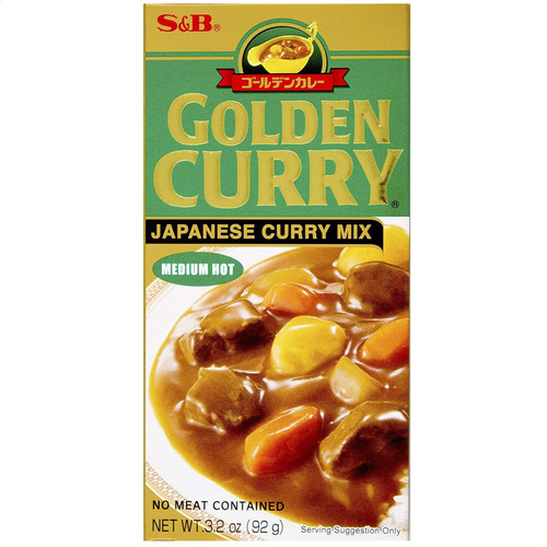 Imagen 1 de 7 de Mezcla Curry Medium Hot S&b Golden Curry Japanese Curry Mix