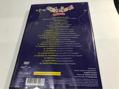 Cantachicos Karaokes Canciones Infantiles Dvd Nuevo Cerrado