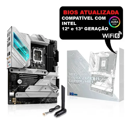 Placa Mãe Asus Rog Strix Z690-a Gaming Wifi Ddr5 1700 Br