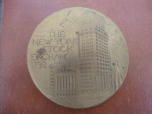 Medalla Conmemorativa The New York Stock Exchange 1792 