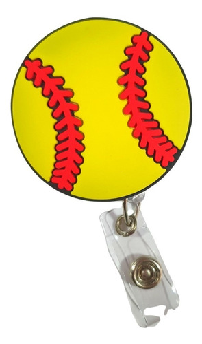 Yoyo Retráctil Portacredencial Modelo Pelota De Beisbol