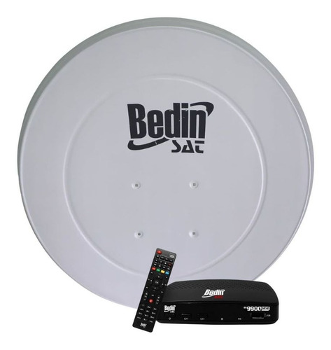 Imagem 2 de 9 de Kit Receptor Digital Antena Ku 60cm Com Conversor Cabo Lnbf