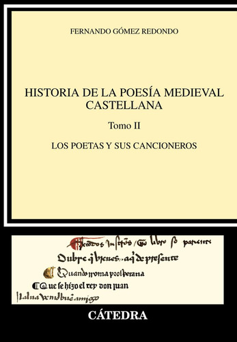 Libro Historia De La Poesia Medieval Castellana Ii - Gome...