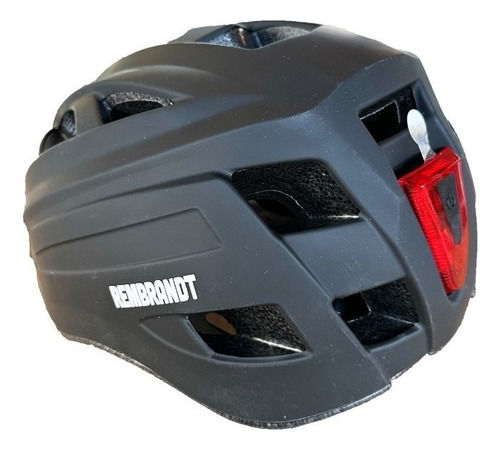 Casco Rembrandt Tomac Con Luz Para Bici Monopatin Homologado Color Negro Talle M