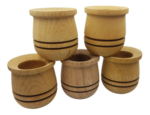 Mate Grande De Madera Algarrobo Para Pintar Camionero