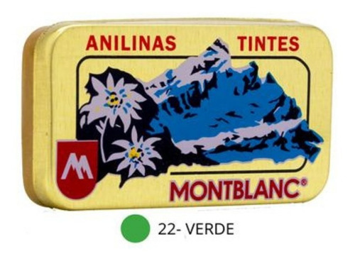 Pack 3 Anilinas Montblanc® Cajita Dorada Color 22. Verde Pack 3