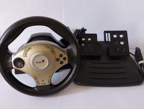 Manubrio Volante + Pedalera Para Playstation 1 Y 2 Genius