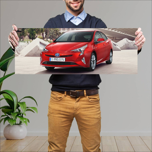 Cuadro 30x80cm Auto 2016 Toyota Prius Auto 107