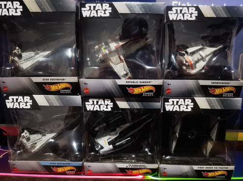 Lote Star Wars Starship Select Hotwheels