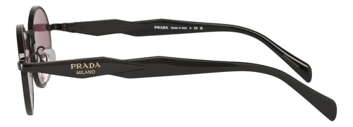 Prada Spr 65zs 1ab-03z Oval Shape Black Fuchsia (Usado)