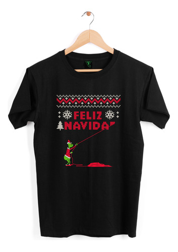 Polera Grinch Navidad Hilo Navideña Xxl Xxxl Hombre Mujer 